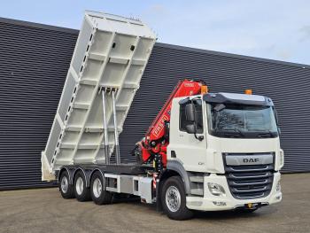 CF 530 8x4-4 / FASSI 27.5 t/m CRANE + TIPPER